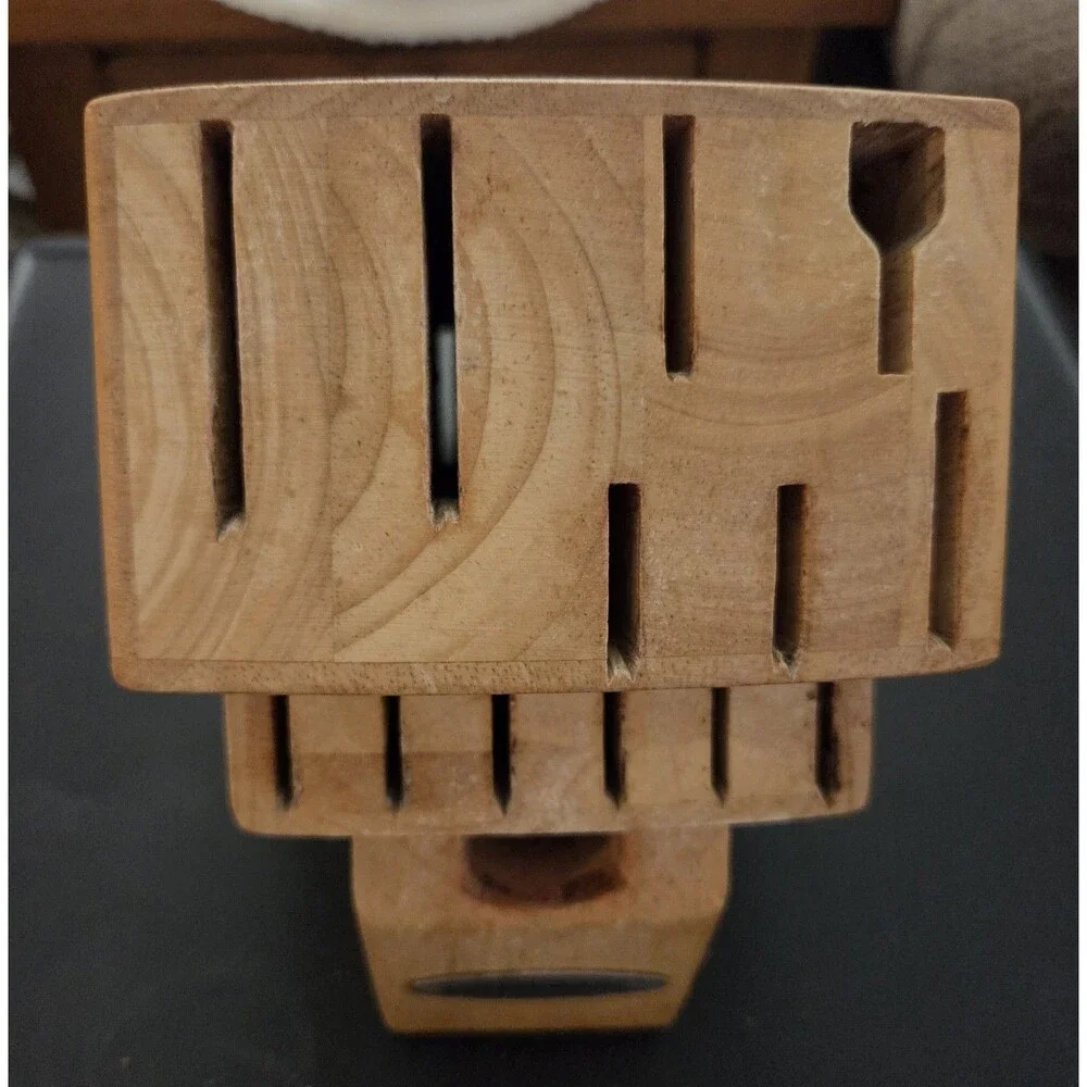 Faberware Wooden Knife Block Only - 1 slots - Cutlery Storage Holder Kitchen